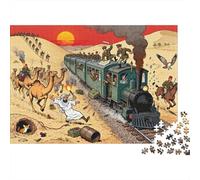 Lawrence d'Arabie Attaque de Train dans Le désert Puzzle en Bois Imperméable Puzzles De 1000 Pièces pour Adultes Défi Et Casse-tête Jeux De Stimulants