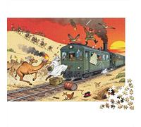 Lawrence d'Arabie Attaque de Train dans Le désert Puzzle en Bois Imperméable Puzzles De 1000 Pièces pour Adultes Cadeaux Impossible De Décoration pour La Maison