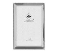 Lawrence Frames 11646 Cadre photo à bordure perles 10 x 15 cm Plaqué argent poli