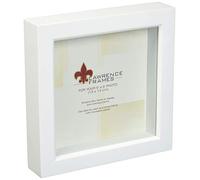 Lawrence Frames 795255 Bois trésor Shadow Box Cadre Photo, 12,7 x 12,7 cm, Blanc