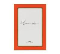 Lawrence Frames Cadre en métal, émail poli, orange, 10,2 x 15,2 cm