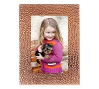 Lawrence Frames Cadre photo en métal cuivre 10,2 x 15,2 cm - Design martelé