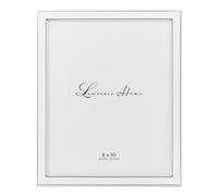 Lawrence Frames Cadre Photo en métal plaqué Argent avec émail Blanc, 20,3 x 25,4 cm