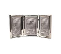 Lawrence Frames Cadre photo triple à charnière Argenté poli 4 x 6 cm