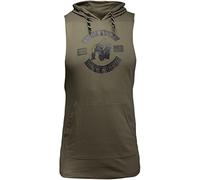 Lawrence Hooded Tank Top - Dark Green - 4XL