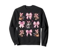 Lawyer Advocate Balance of Justice Girl Coquette Bow Rose Mom Sweatshirt