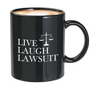 Lawyer Tasse à café noire de 325 ml - Laugh Lawsuit - École juridique diplômée, avocat, avocat, avocat, avocat, avocat, avocat, avocat, avocat ferme case jury