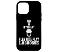 LAX Game Can't Play Nice Play Lacrosse Apparel Goat Lacrosse Coque pour iPhone 12 Mini