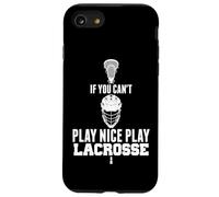 LAX Game Can't Play Nice Play Lacrosse Apparel Goat Lacrosse Coque pour iPhone SE (2020) / 7/8