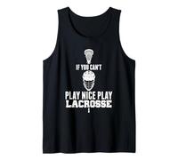 LAX Game Can't Play Nice Play Lacrosse Apparel Goat Lacrosse Débardeur