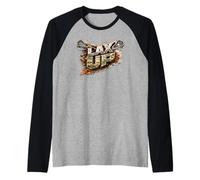 Lax Up Funny Lacrosse Player Lax Bro Cadeau de Jeu Manche Raglan