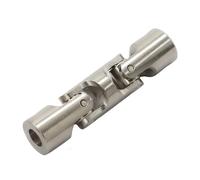 LAXALO 1 pièce de coupleur d'arbre à cardan universel à trois sections for bateau et voiture RC, connecteur de moteur avec vis M3/M4(6mm x 6mm)