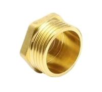 LAXALO Bouchon d'extrémité en laiton à filetage mâle BSPP G, tête hexagonale externe, 1/8", 1/4", 3/8", 1/2".(1/2inch)