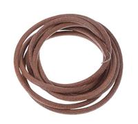 LAXALO Courroie d'entraînement à pédale, courroie de rechange en cuir for machine à coudre avec crochet, rouge/marron, 183 cm x 5 cm(Brown)