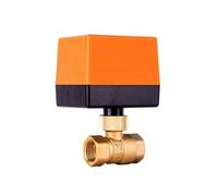 LAXALO Électrovanne motorisée 220 V 12 V 24 V DN15, 3 fils, commande 2 points, électrovanne en laiton, 1 pièce(24VAC)