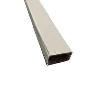 LAXALO Lot de 2 tubes carrés en acier inoxydable de 500 mm, haute résistance, for charpente(20X40X2mm)
