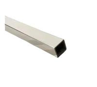 LAXALO Lot de 2 tubes carrés en acier inoxydable de 500 mm, haute résistance, for charpente(38X38X1.2mm)
