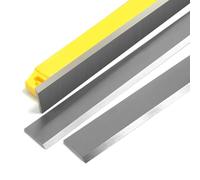 LAXALO Lot de 3 lames de raboteuse TCT HSS, fraises à dégauchir, bande métallique de 12 pouces for le travail du bois, épaisseur 300 × 20 × 3 mm(Dark silver)
