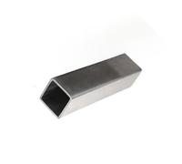 LAXALO Petit tube carré en acier inoxydable 7 mm x 7 mm x 0,5 mm, tige carrée creuse en acier métallique 304 for projets, 1 pièce(170mm)