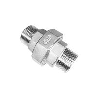 LAXALO Raccord de tuyau femelle et femelle, coude à 90 degrés, filetage BSP, raccord union SS304, 1 pièce(Black,3/4inch)