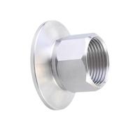 LAXALO Raccord fileté femelle à trois pinces, écrou hexagonal droit, connecteur fileté femelle à trois pinces en acier inoxydable SUS304, 1 pièce(White,77.5mm x 50)