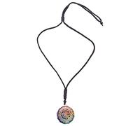 LAXED Collier avec pendentif en orgonite Yantra, collier d'énergie chakra de la géométrie sacrée, collier de méditation et de prière, Cristal + résine