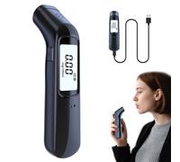 LAXISCREED Ethylotest, Ethylotest Electronique Rechargeable, Alcootest Ultra-Compact avec Écran LCD, Haute Précision pour Particuliers et Professionnels