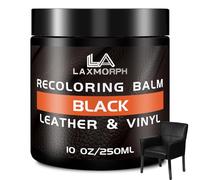 Laxmorph Kit Reparation Cuir - 250ml Baume de recoloration en Marron foncé pour Cuir,Peinture Cuir Liquide pour Réparer Les éraflures et la Décoloration sur Canapés, Meubles en Vinyle, Sièges d'auto