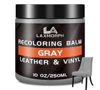 Laxmorph Kit Reparation Cuir - 250ml Baume de recoloration en Marron foncé pour Cuir,Peinture Cuir Liquide pour Réparer Les éraflures et la Décoloration sur Canapés, Meubles en Vinyle, Sièges d'auto
