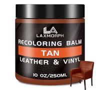 Laxmorph Kit Reparation Cuir - 250ml Baume de recoloration en Marron foncé pour Cuir,Peinture Cuir Liquide pour Réparer Les éraflures et la Décoloration sur Canapés, Meubles en Vinyle, Sièges d'auto