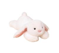 laxreheye Animal rempli de lapin menteur, peluche de lapin long à l'oreille - Capitaine de lapin huggable - Jolie collection réaliste d'animaux de couleur tendre pour salle d'étude, décoration