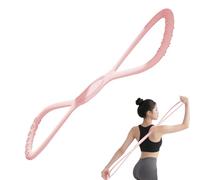 laxreheye Bandes d'exercice élastiques,Bandes de résistance en forme de 8 | Élastique de yoga en silicone pour l'étirement de la récupération musculaire des épaules dos à la maison de gym