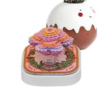 laxreheye Bloc-notes 3D | Calendrier de maison d'arbre sculpté en papier | Papier artistique déchirable pour planification, bureau, écriture, étude, avent - Décoration de fête, maison ou bureau