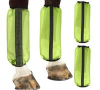 laxreheye Bottes anti-taon pour équins - 4 protections en maille pour jambes de cheval | Guêtres confortables pour équidés - pour la course, le pâturage, la compétition, le sport, l'entraînement, le