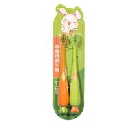 laxreheye Brosse à Dents,2 Brosse à Dents Poil Doux Forme Carotte | Soin Gencives Doux Brossage Manuel 3 Ans et Plus Garçons Filles Salle de Bains Maison