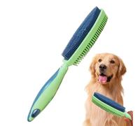 laxreheye Brosse à poils de chat - Outil double visage - Brosse pour poils de chien | pour lapin, chiot, soin de massage, nettoyage de bain douche