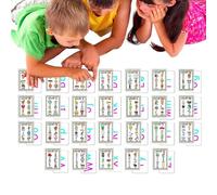 laxreheye Cartes didactiques en anglais pour , cartes didactiques pour la maternelle, cartes d'apprentissage pour