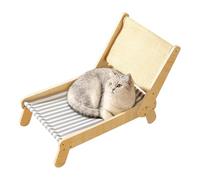 laxreheye Cat Sisal Chair, Sisal Cat Hammock - Chaise griffée de Chat en sisal Naturel - Lit de Plage 4 Positions pour Un Chiot pour Adultes