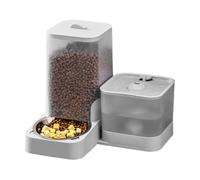 laxreheye Chargeur automatique pour chats - alimentation automatique de nourriture avec distributeur,récipient de nourriture avec bol en acier inoxydable pour chiots et grandes races