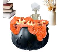 laxreheye Chaudron d'halloween - Décorations pour Maison Ta Halloween, Ornement décoratif pour Bureau, Jardin, seuil photocabine Table de Salle à Manger Porche Salle de Classe Maison