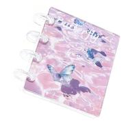 laxreheye Classeur Transparent - Carnet De Rangement D Autocollants Avec 20 Pages Internes - Carnet d Autocollants Transparent,Pour Cartes Reçus Billets Étudiants Enseignants Professionnels