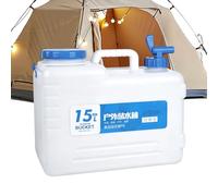 laxreheye Conteneur d'eau pour camping, bouteille de pique-nique anti-goutte de 15 litres | Grand réservoir d'eau avec robinet et poignée - pour activités de plein air, camping, randonnée, pique-nique