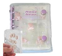 laxreheye Couverture de carnet de voyage - M5 Étui souple pour articles scolaires | Couverture carnet organisateur PVC - Pour filles, garçons, femmes, maison, école, bureau, voyage, plein air
