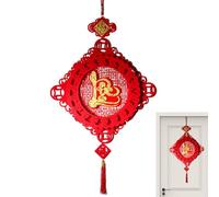 laxreheye Décoration du Nouvel an vietnamien, Ornements du Nouvel an vietnamiens,Ornement Décorations Rouges pour Le Festival de Printemps - Décoration de Personnages Chanceux Ornements