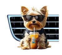 laxreheye Désodorisant de voiture avec clip pour grilles, diffuseur d'arôme acrylique 2D, éliminateur d'odeurs décoratif pour animaux de compagnie en voyage et à la maison