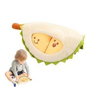 laxreheye Durian Peluche Durian Coussin en Peluche - Jouet Durian décompressé - Coussin Durian créatif Amovible - Fruit Mignon exfoliant - Durian - Coussin décoratif Doux pour Noël