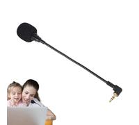 laxreheye Embout de microphone pour casque, microphone dynamique flexible de rechange de 3,5 mm | Microphone de jeu, casque de rechange pour les voyages et le travail en plein air