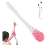 laxreheye Éponge Électrique pour le Dos | Brosse de Lavage à Manche Long Imperméable | Gommage Corporel Pour Douche - Pour Peau Sèche Sensible Grasse Adultes Hommes Femmes Maison Salle De Bain Voyage