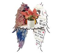 laxreheye Étagère Murale d'angle pour, étagère d'angle en Bois montée - Porte de Support pour Les installations d'organisateur d'angle Ailes Rack - Étagère Murale 'Organisation de