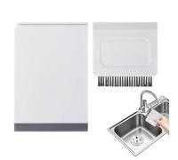 laxreheye Évier grattoir de cuisine 2 en 1 avec raclette et brosse pour plans de travail, grattoir sûr pour lave-vaisselle, multi-usages pour portes de douche, miroirs et carreaux